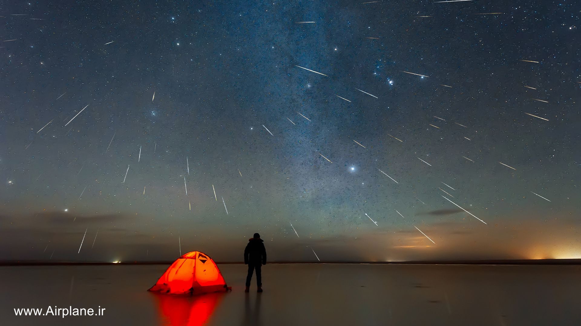 بارش شهابی جوزایی در کویر