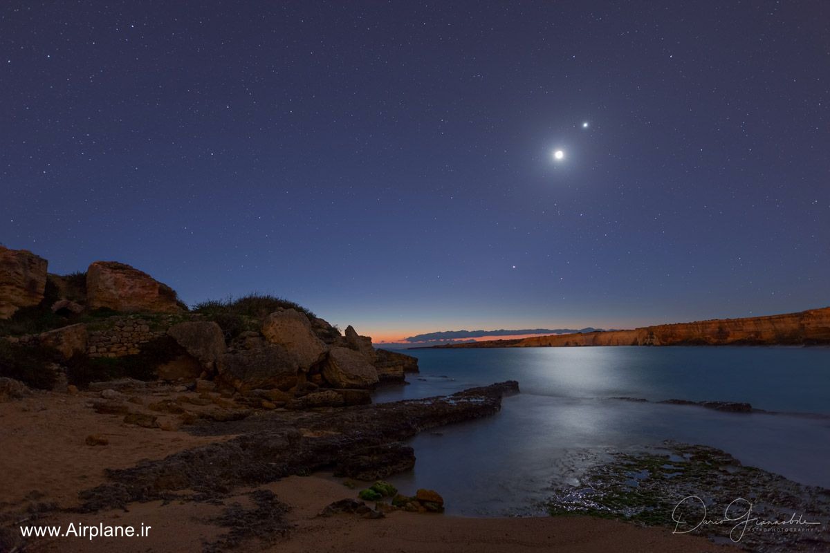 مقارنه زهره (ناهید) و مریخ 