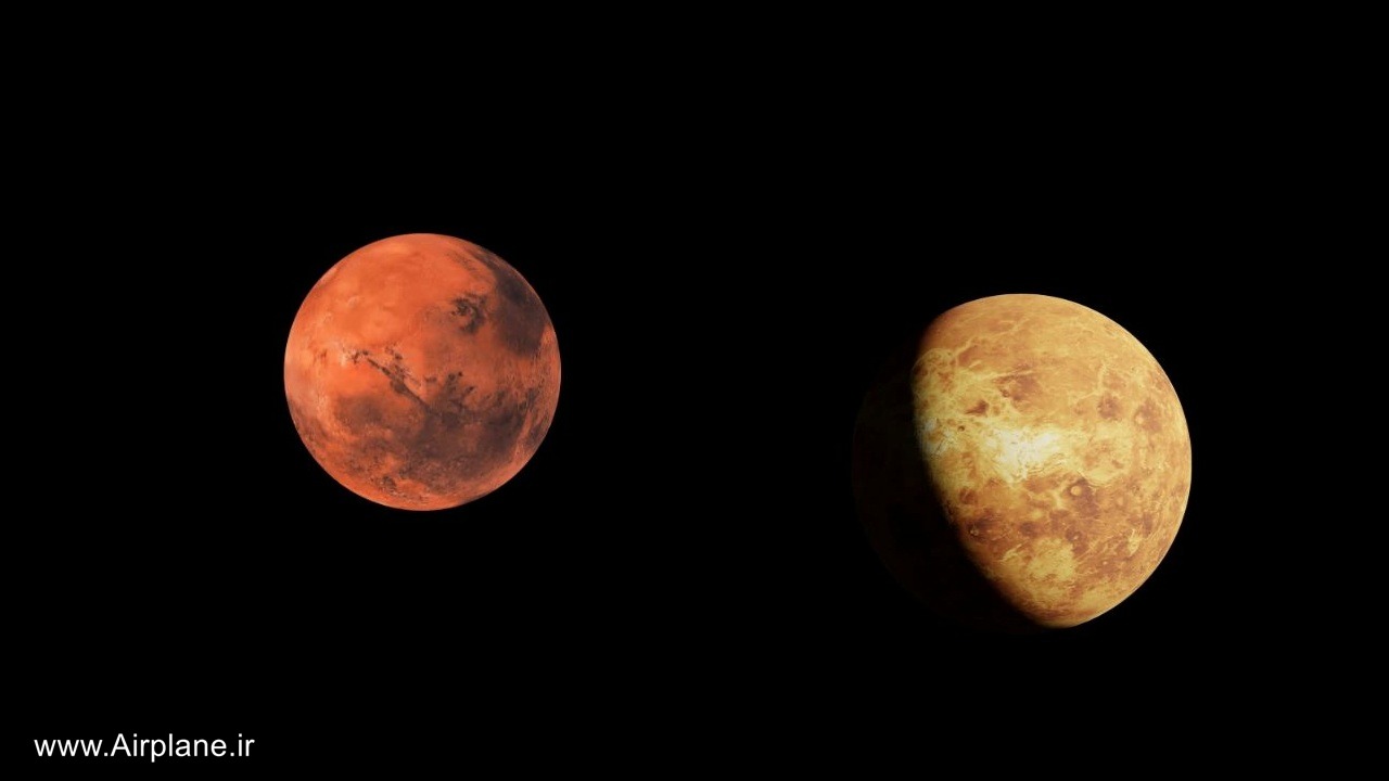 مقارنه زهره ناهید و مریخ