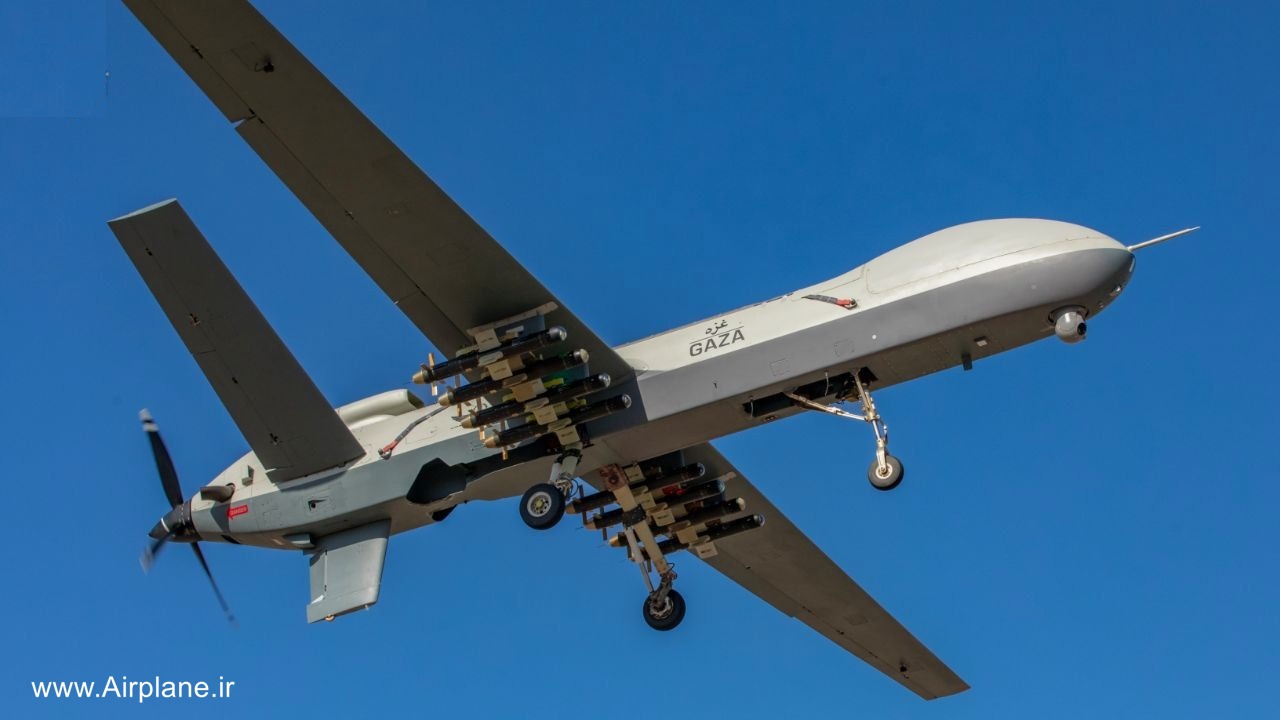 پهپاد شاهد Shahed 149 غزه مسلح به موشک