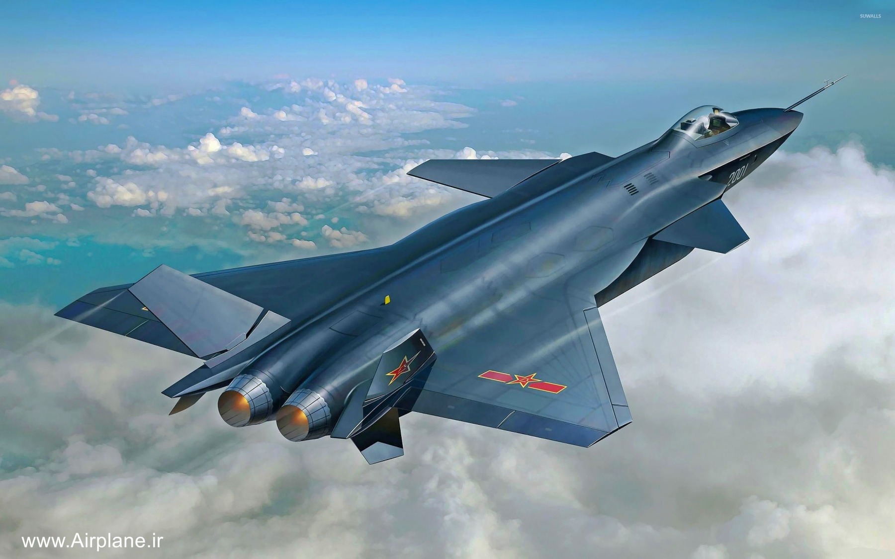 هواپیمای جنگنده j 20 چین